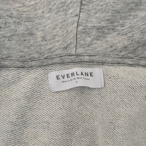 Everlane Heather Gray Terry Zip-Up Hoodie (unisex L Men/XL Women)